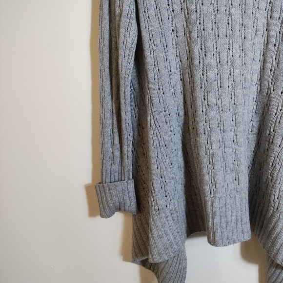 C by Bloomingdale's Women's Wool Cashmere Open Front Cardigan Sweater Size Large - Picture 4 of 12